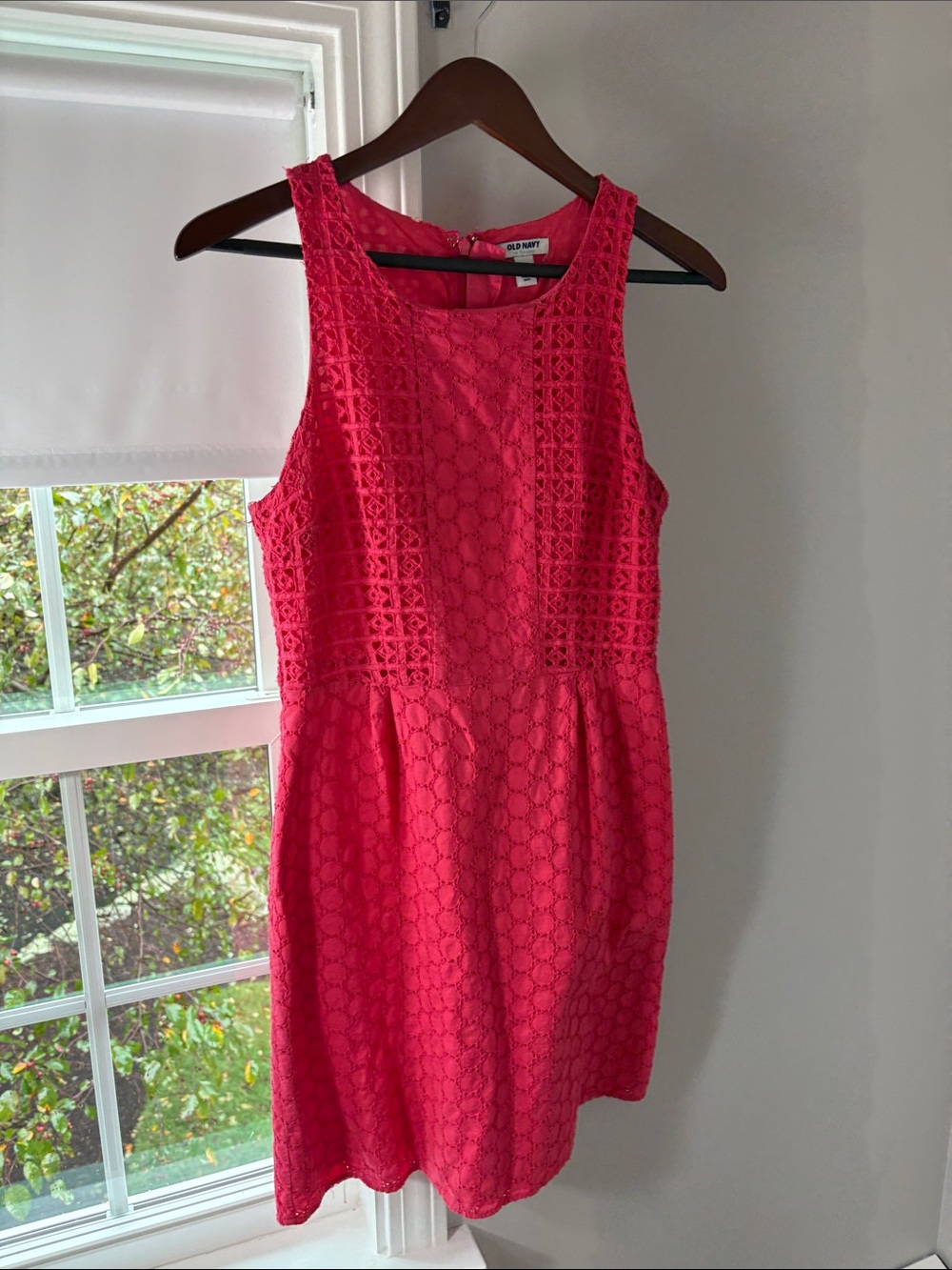 Old Navy Hot Pink Lace Sheath Dress